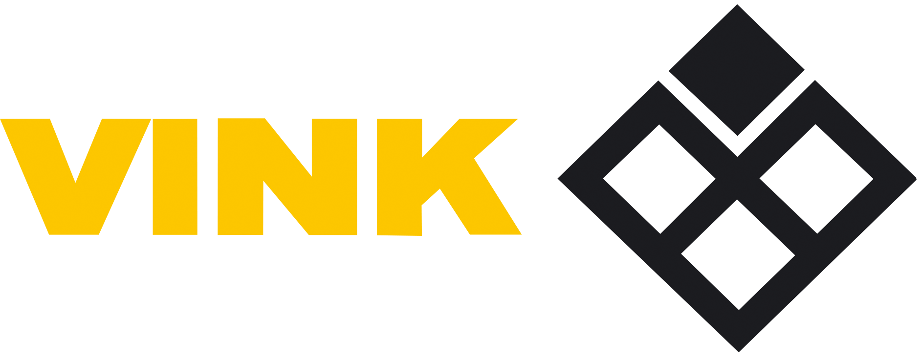 Vink Logo Yellow Black vrijstaand hr